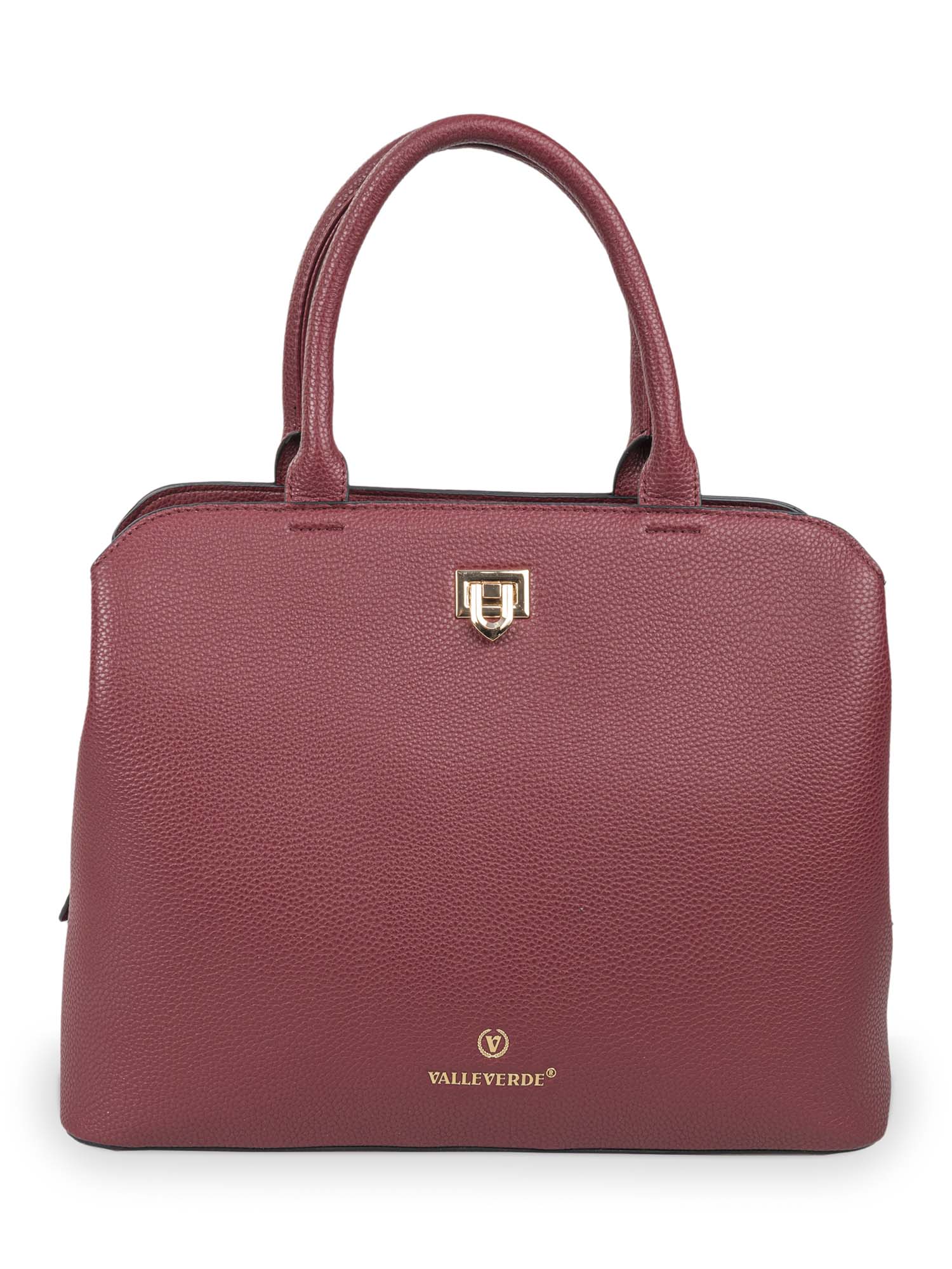 Borsa tote donna Valleverde bordeaux in ecopelle elegante